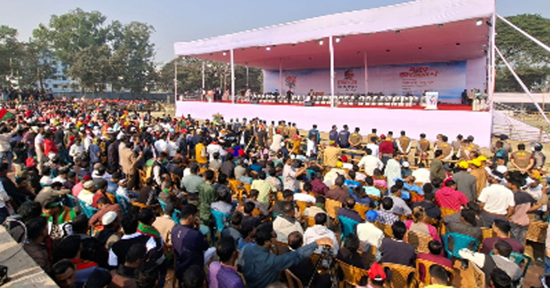 চট্টগ্রামে বিএনপির নির্বাচনী সমাবেশ শুরু, মঞ্চে তারেক রহমান