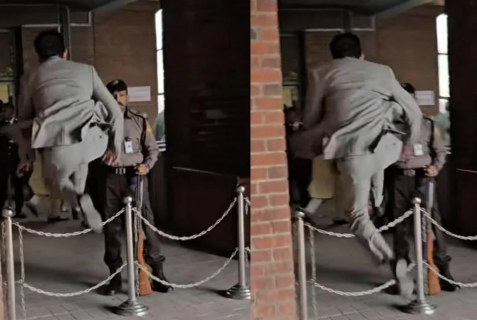 লাফ দিয়ে সংসদে প্রবেশ করলেন নবনির্বাচিত এমপি মিলন