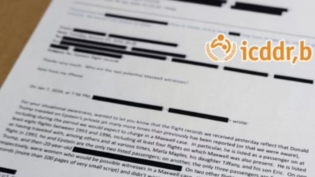 কুখ্যাত এপস্টেইন নথিতে বাংলাদেশের আইসিডিডিআরবি